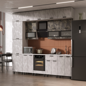 Кухня Техно 3,0м. Компоновка №2