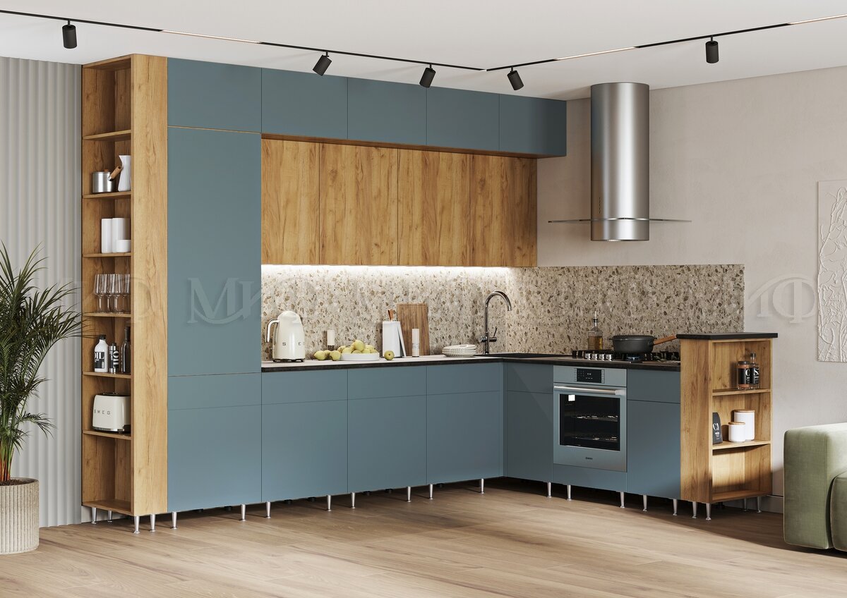 Кухня угловая Техно-5 NEW 3.2 х 2.24м. — изображение 3