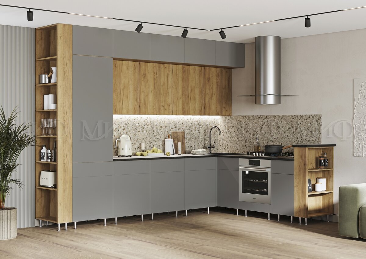 Кухня угловая Техно-5 NEW 3.2 х 2.24м. — изображение 4